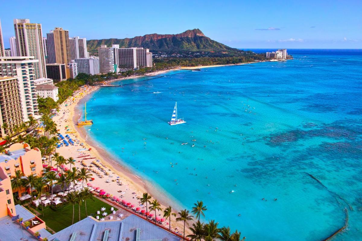 Renovated With City View At Aqua Palms Waikiki Honolulu Ngoại thất bức ảnh