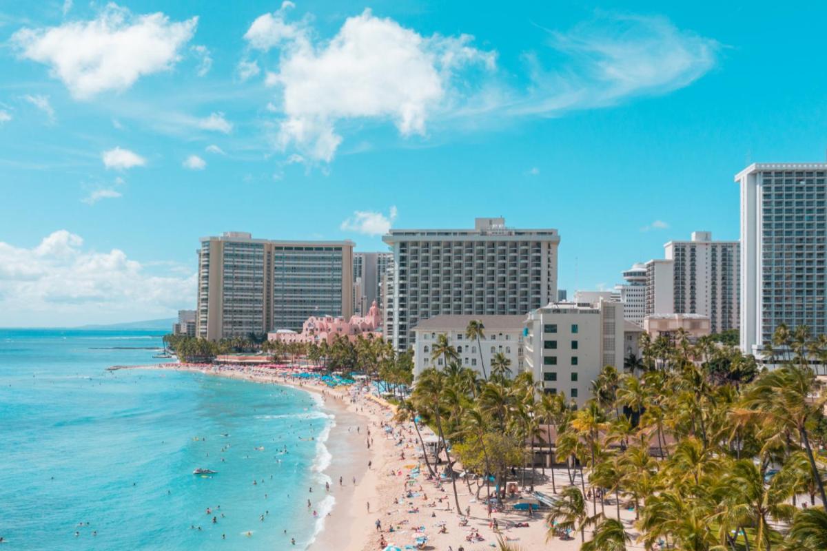 Renovated With City View At Aqua Palms Waikiki Honolulu Ngoại thất bức ảnh