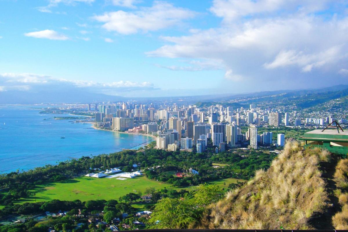 Renovated With City View At Aqua Palms Waikiki Honolulu Ngoại thất bức ảnh